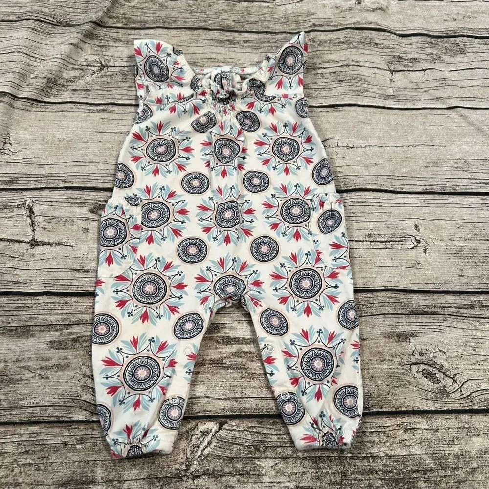 Tea Collection Graphic Print Romper; Size 3-6 months